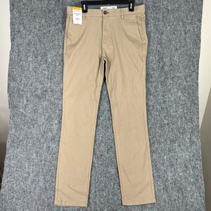 Burton Menswear London Pants Mens 34 Long‎ Cotton Stretch Slim Fit Business